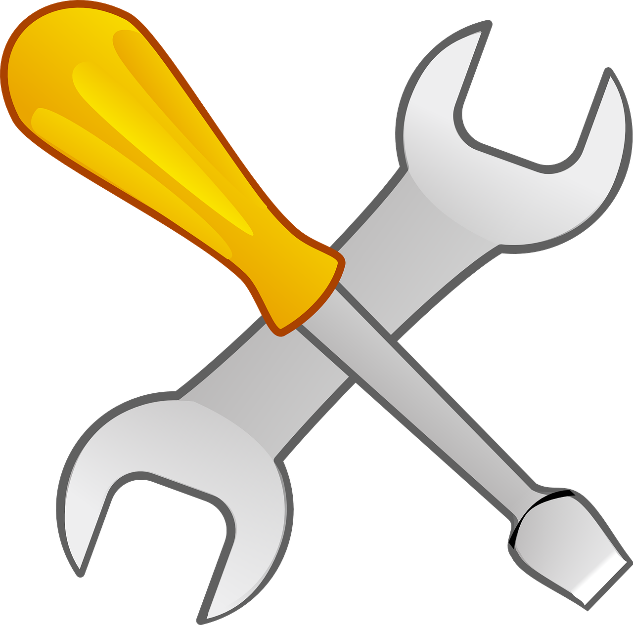 tools, screwdriver, wrench
