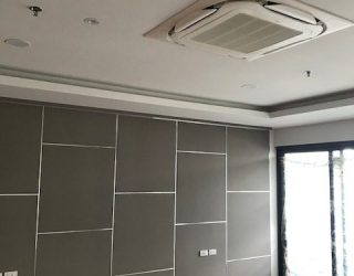 Renovation of air-conditioning system from concealed type to cassette type งานเปลี่ยนเครื่องปรับอากาศจากแบบคอยล์เปลือยซ่อนในฝ้าเป็นแบบสี่ทิศทาง