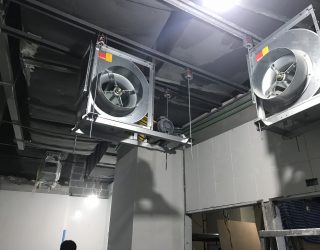 Adding of additional kitchen fan งานเพิ่มพัดลมระบายอากาศ