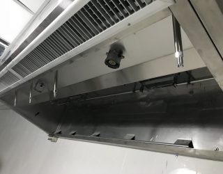 Fire suppression in exhaust hood ระบบดับเพลิงในฝาชี